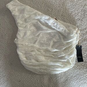 Tilly's White One Shoulder Top